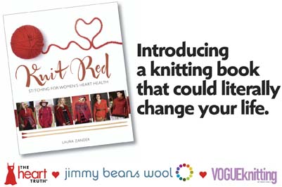 red knitting